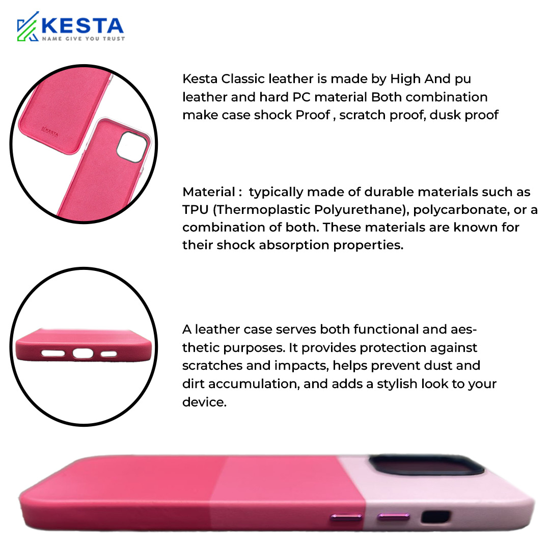 iPhone 13 Tri Color Pink Case